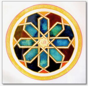 arabisk mandala sacred geometry